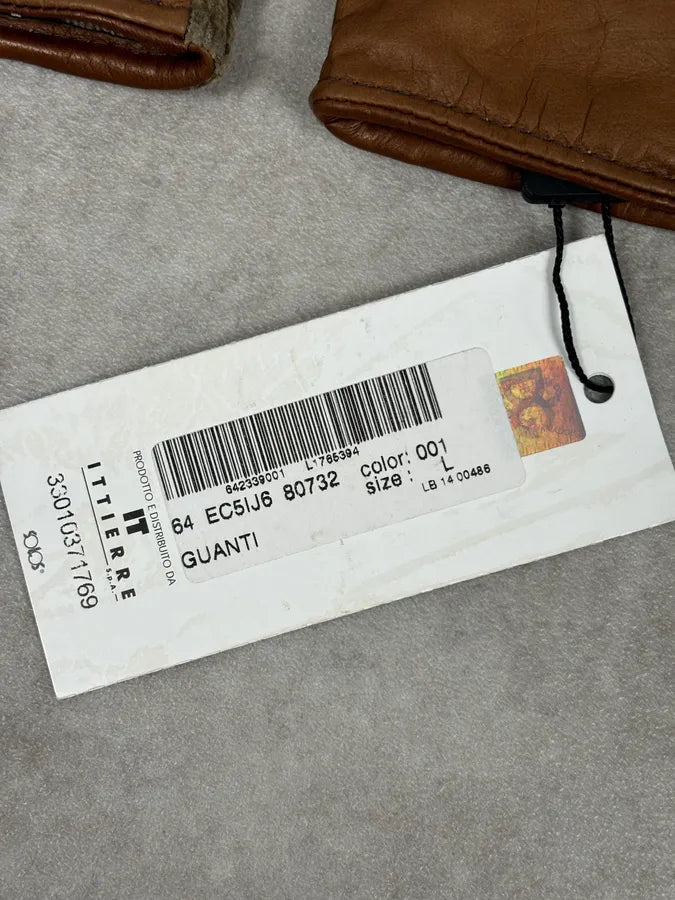 2000s Dolce & Gabbana Beige Velvet & Leather Hybrid Gloves HbDpUYf 9