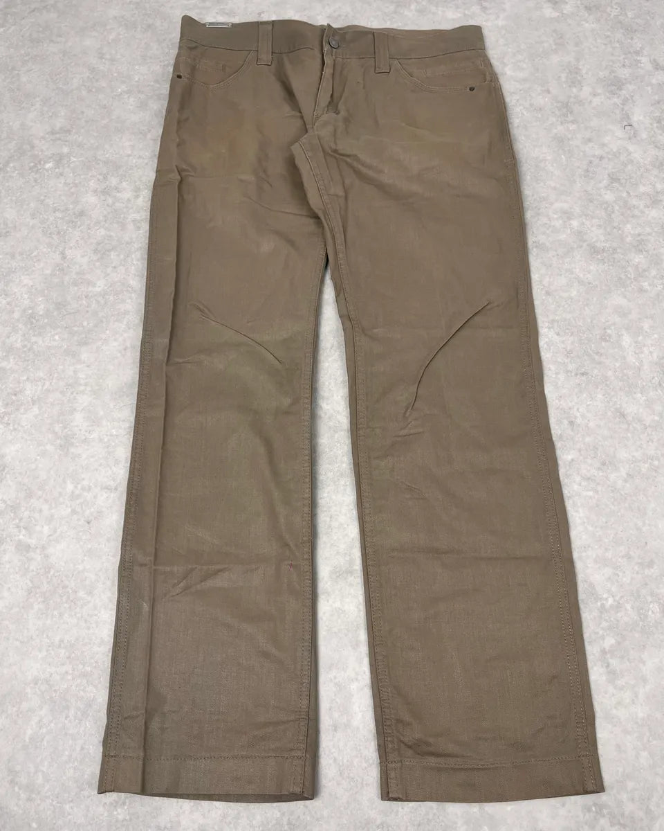 2000s Dolce & Gabbana Beige Waxed Pants nBECvvX 4