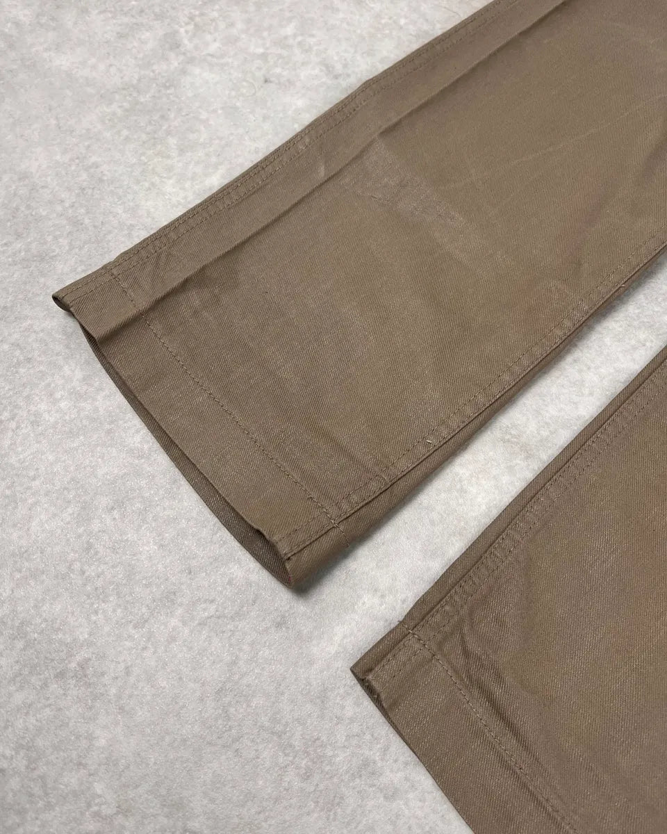 2000s Dolce & Gabbana Beige Waxed Pants nBECvvX 7