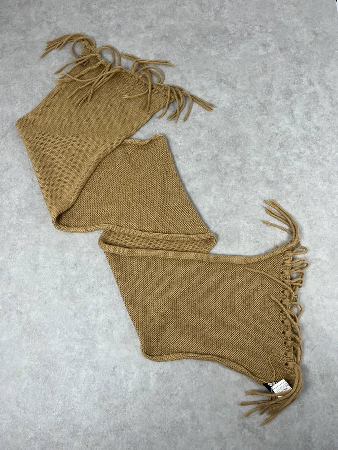 2000s Dolce & Gabbana Beige Wool Scarf QZSlWsE 2