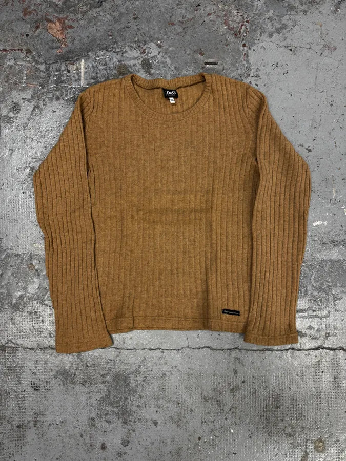 2000s Dolce & Gabbana Beige Wool Sweater kGqDwXc 0