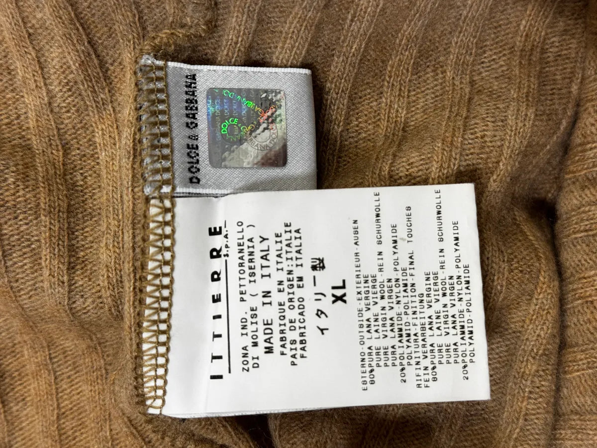 2000s Dolce & Gabbana Beige Wool Sweater kGqDwXc 7