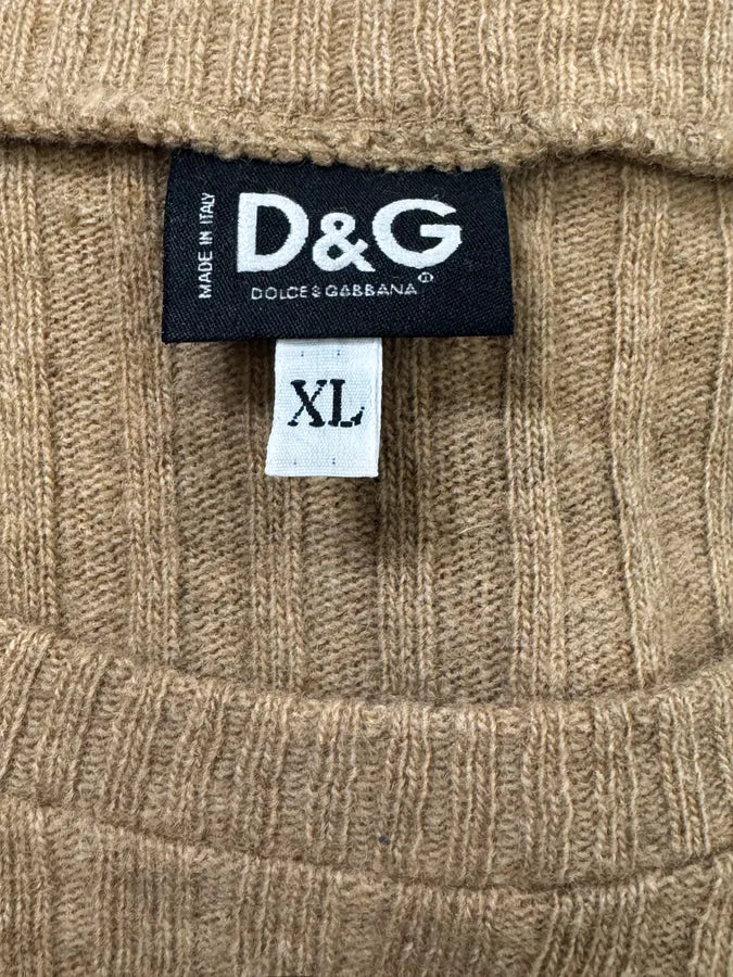 2000s Dolce & Gabbana Beige Wool Sweater kGqDwXc 6