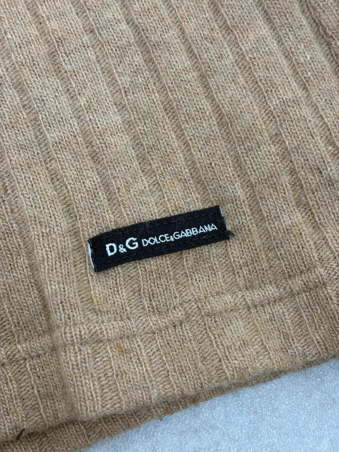 2000s Dolce & Gabbana Beige Wool Sweater kGqDwXc 6
