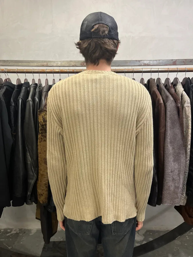 2000s Dolce & Gabbana Beige Wool Sweater (M/L) 4