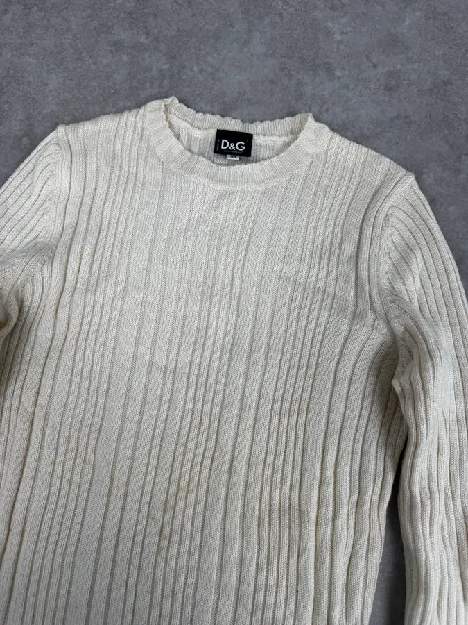 2000s Dolce & Gabbana Beige Wool Sweater elNuKJR 4