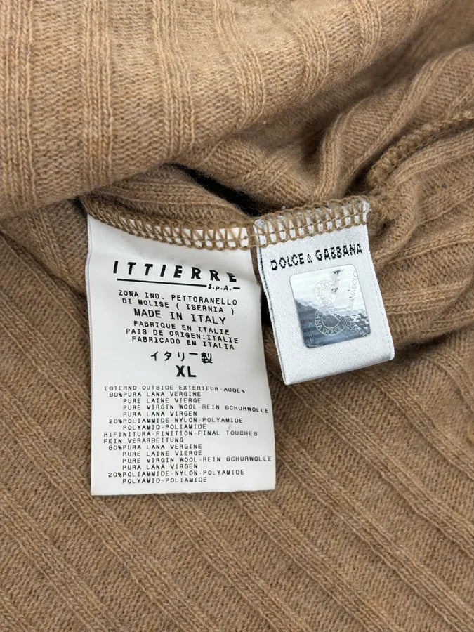 2000s Dolce & Gabbana Beige Wool Sweater kGqDwXc 8