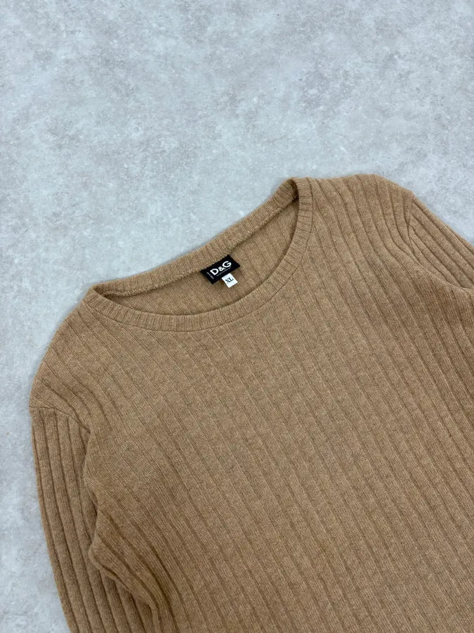 2000s Dolce & Gabbana Beige Wool Sweater kGqDwXc 4