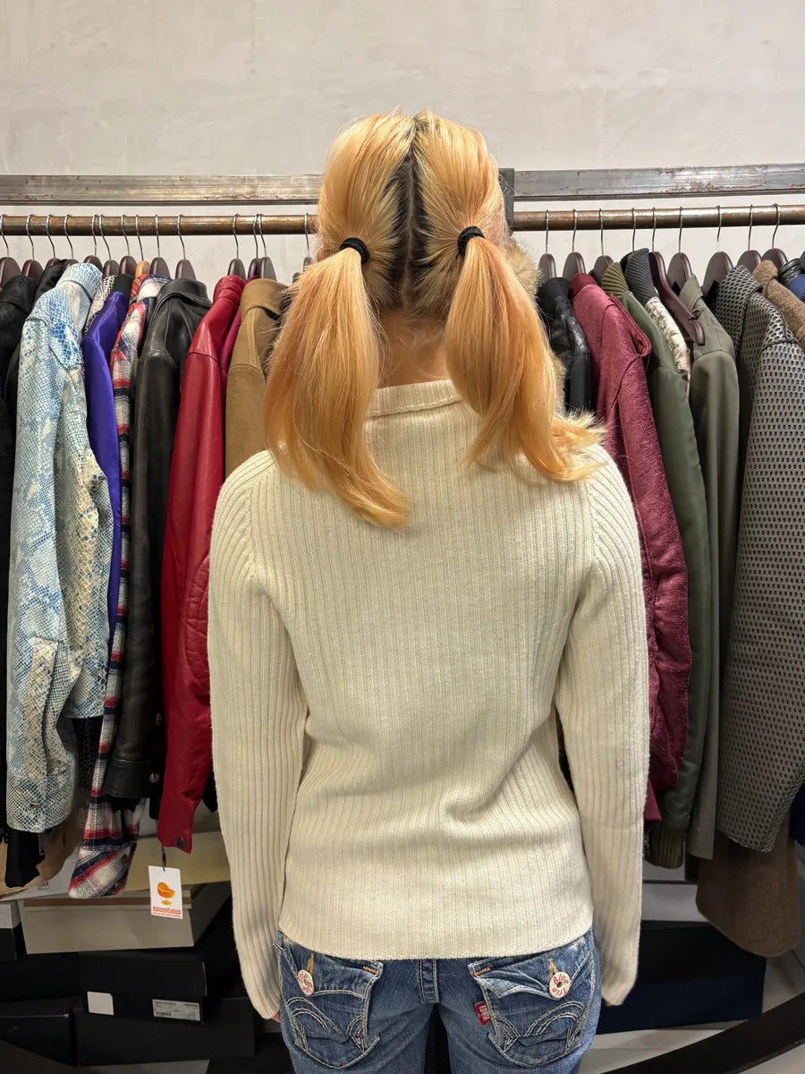 2000s Dolce & Gabbana Beige Wool Turtleneck Sweater iXEIMNO 2