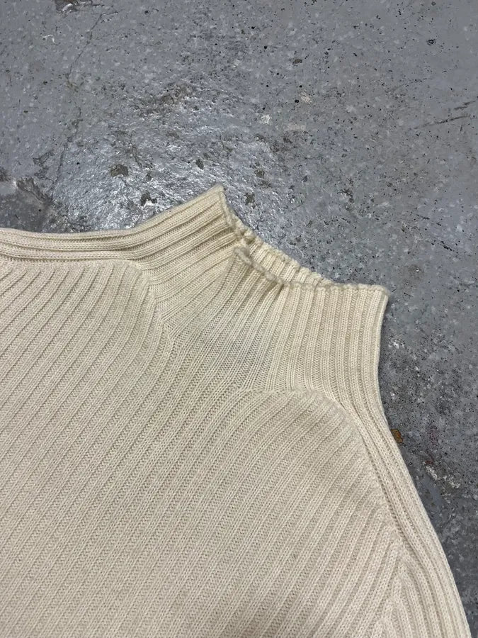 2000s Dolce & Gabbana Beige Wool Turtleneck Sweater iXEIMNO 4