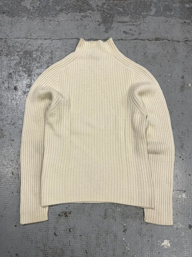 2000s Dolce & Gabbana Beige Wool Turtleneck Sweater iXEIMNO 6