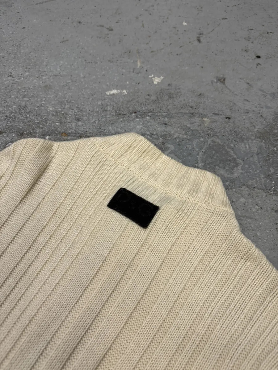 2000s Dolce & Gabbana Beige Wool Zip-Up Sweater JBeDnXj 6