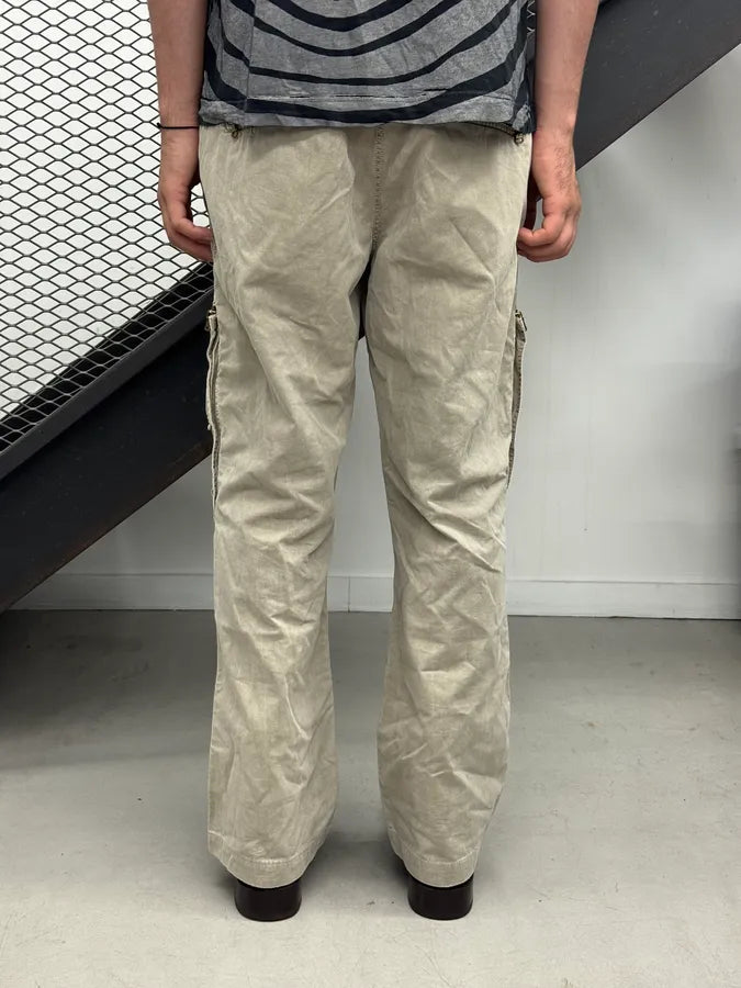2000s Dolce & Gabbana Beige Zip Side Pocket Pants EkKsSZY 2