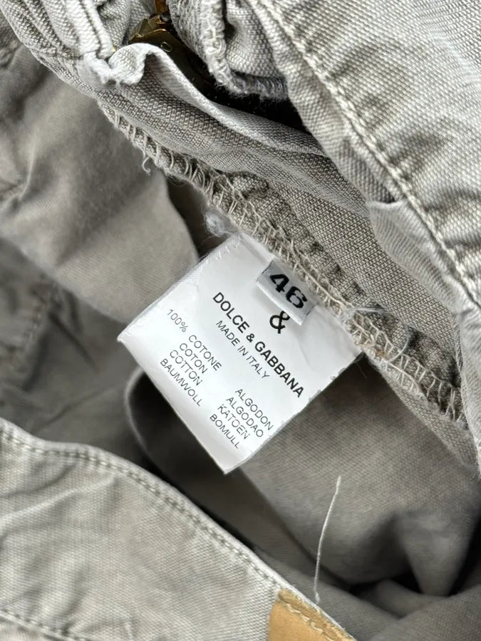 2000s Dolce & Gabbana Beige Zip Side Pocket Pants EkKsSZY 13