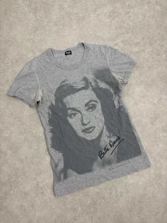 2000s Dolce & Gabbana Bette Davis Grey T-Shirt – Dolce Vita Hub 2000s Dolce & Gabbana Bette Davis Grey T-Shirt – Dolce Vita Hub