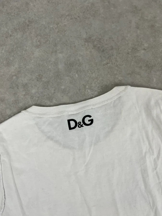 2000s Dolce & Gabbana Bette Davis White T -Shirt rmdgRZQ 5