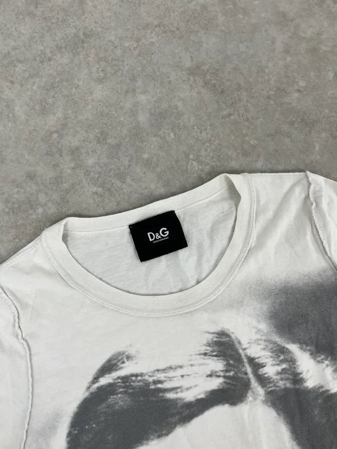 2000s Dolce & Gabbana Bette Davis White T -Shirt rmdgRZQ 6