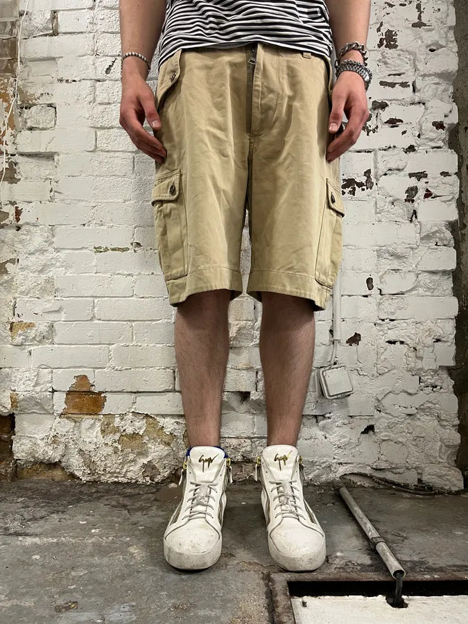 2000s Dolce & Gabbana Biege Cargo Shorts xoqSurq 1