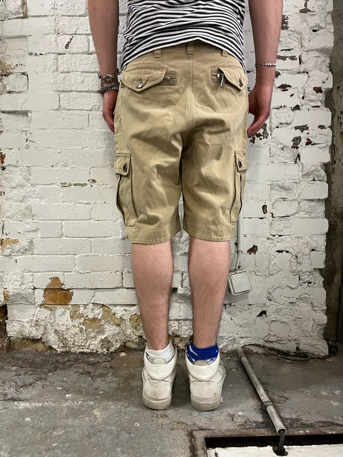 2000s Dolce & Gabbana Biege Cargo Shorts xoqSurq 3