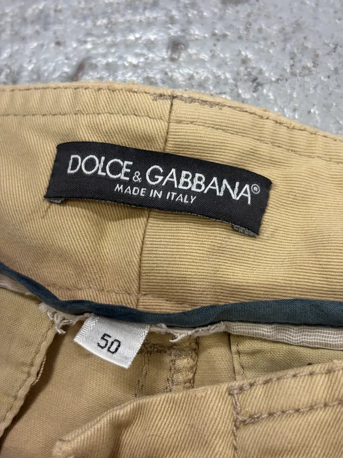 2000s Dolce & Gabbana Biege Cargo Shorts xoqSurq 8
