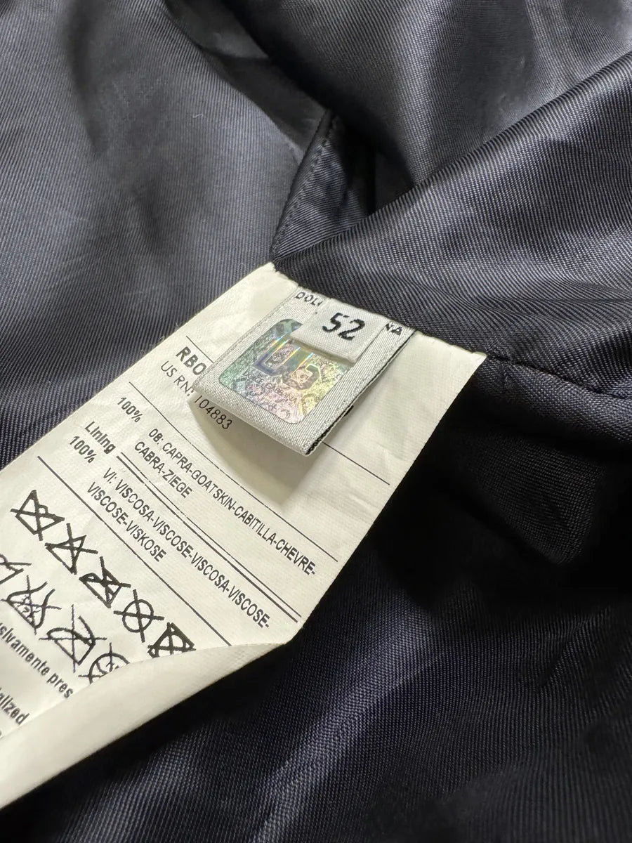 2000s Dolce & Gabbana Biker White Goat  Leather Jacket mmvBHAU 6