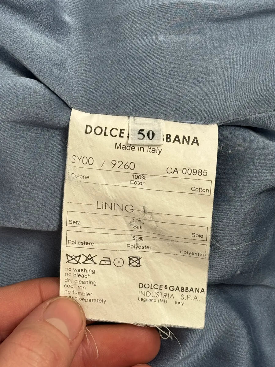 2000s Dolce & Gabbana Blue Zip-up Sport Sweater yxWKupi 11