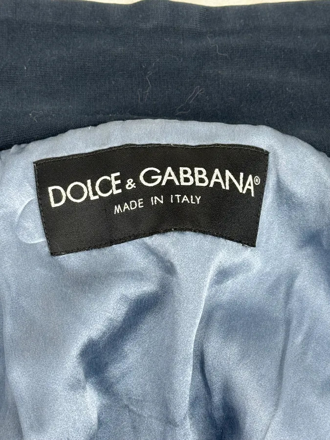 2000s Dolce & Gabbana Blue Zip-up Sport Sweater yxWKupi 10