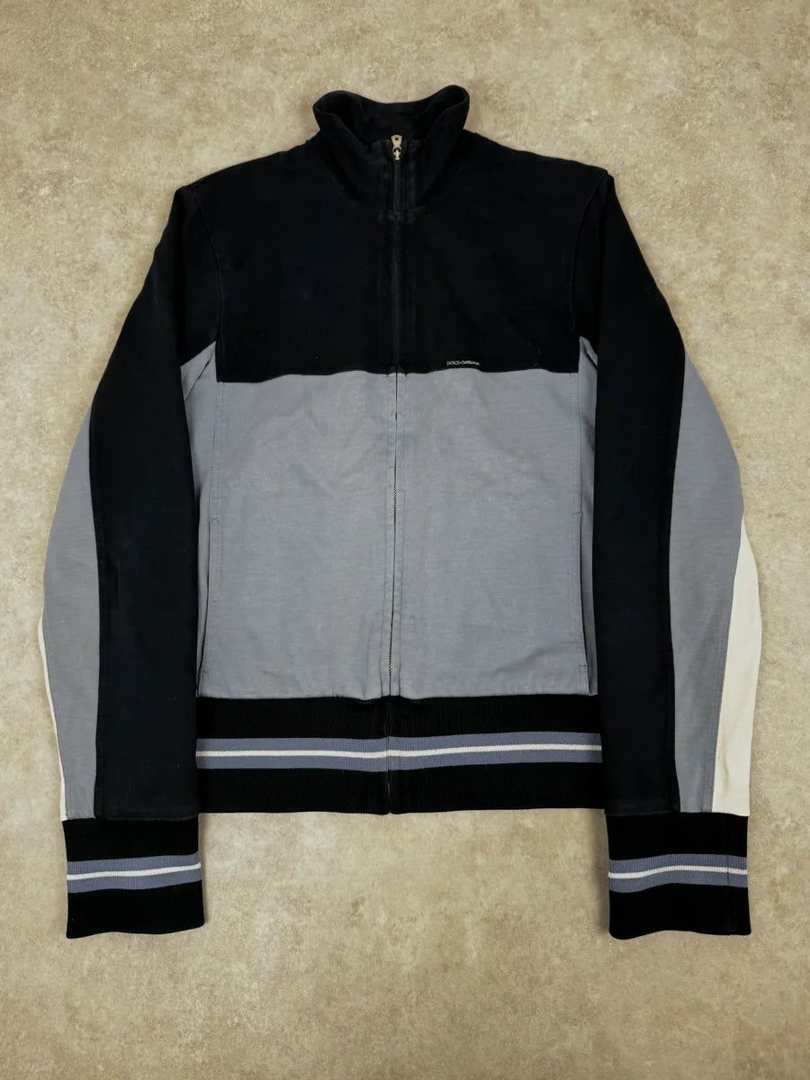 2000s Dolce & Gabbana Blue Zip-up Sport Sweater yxWKupi 2