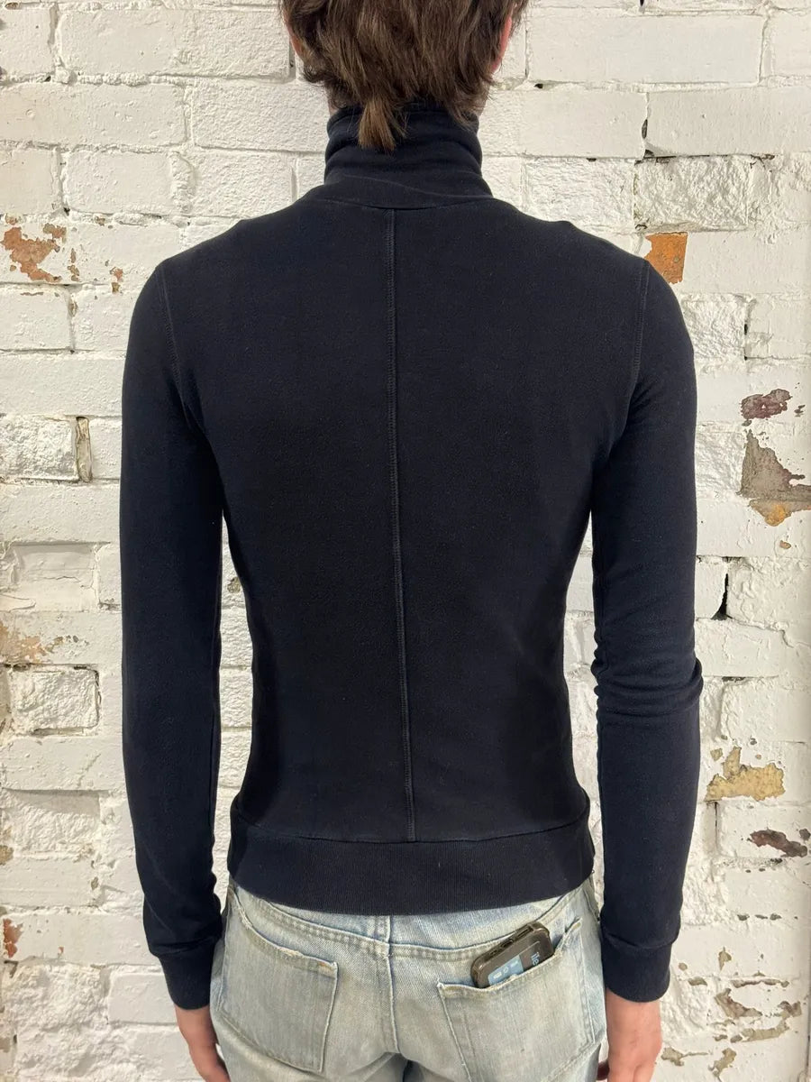 2000s Dolce & Gabbana Black & Pink Propaganda Zip Sweater QmoKuAu 2