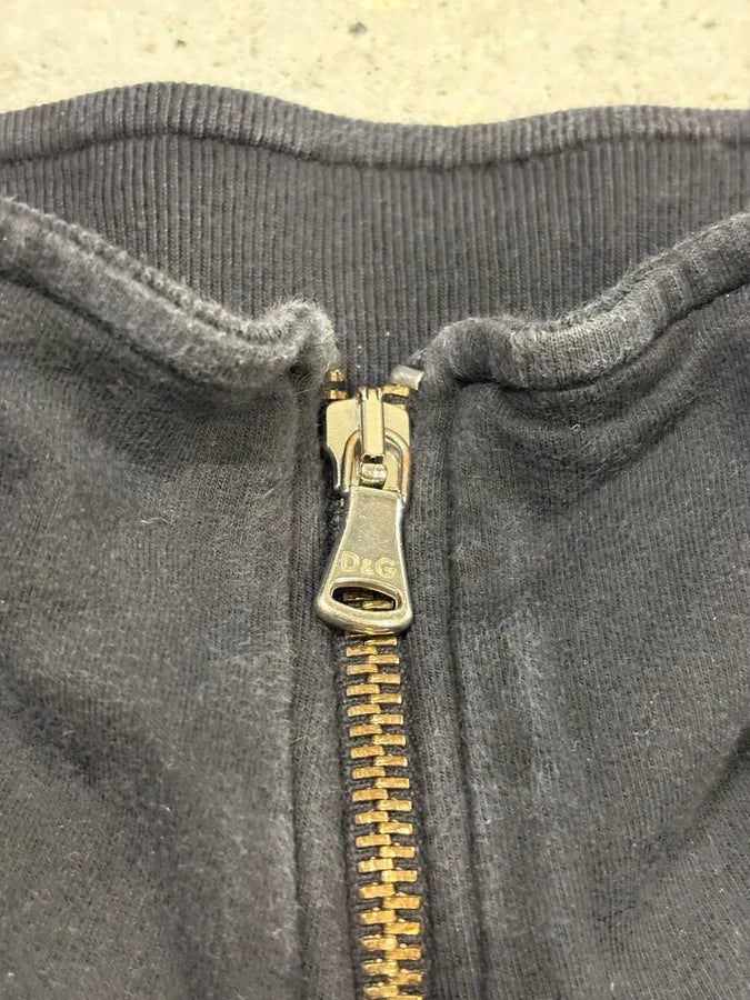 2000s Dolce & Gabbana Black & Pink Propaganda Zip Sweater QmoKuAu 8