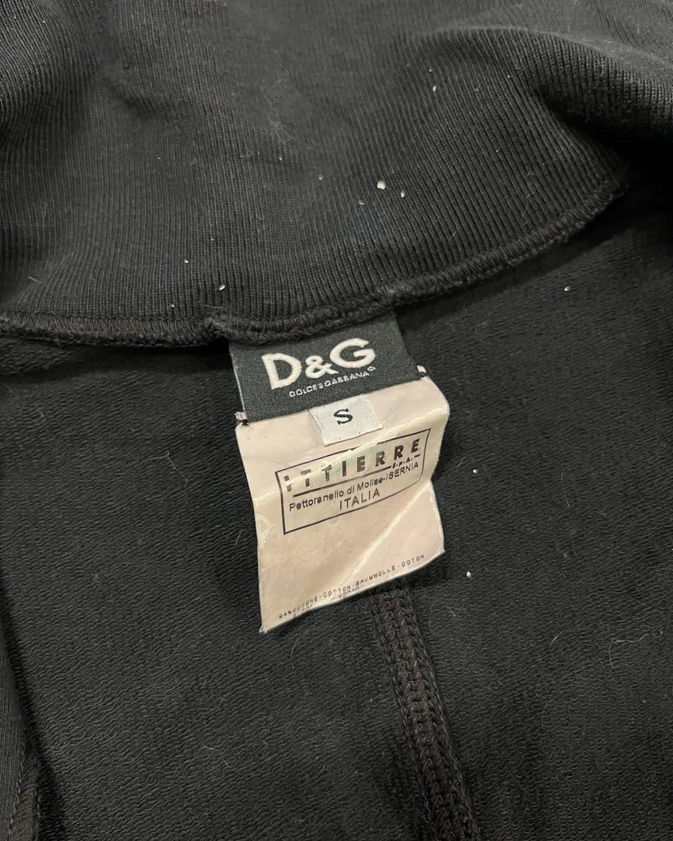 2000s Dolce & Gabbana Black & Pink Zip-Up Sweatshirt jyhQlYz 8