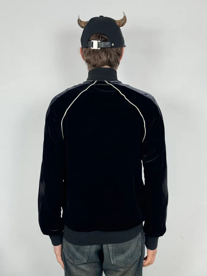 2000s Dolce & Gabbana Black & White Lined Zip-up Sweater CmYxUfS 2