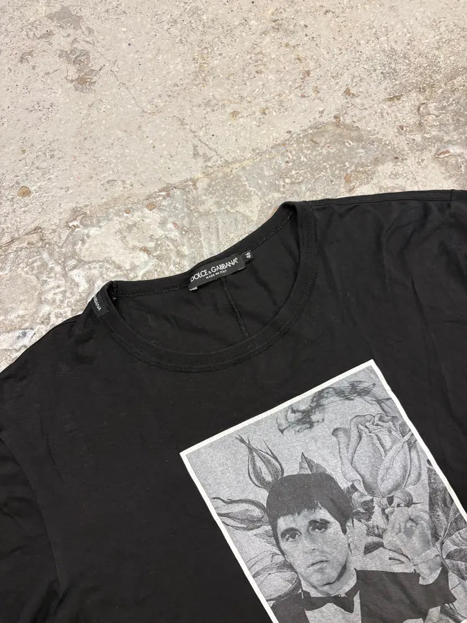 2000s Dolce & Gabbana Black Al Pacino T-Shirt DjueDyZ 4