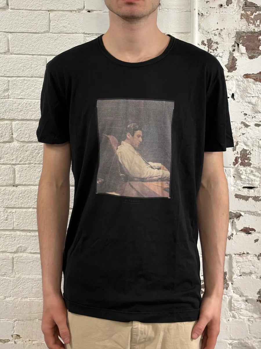 2000s Dolce & Gabbana Black Al Pacino T-Shirt KjVpfyg 1