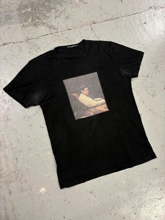 2000s Dolce & Gabbana Black Al Pacino T-Shirt KjVpfyg 3