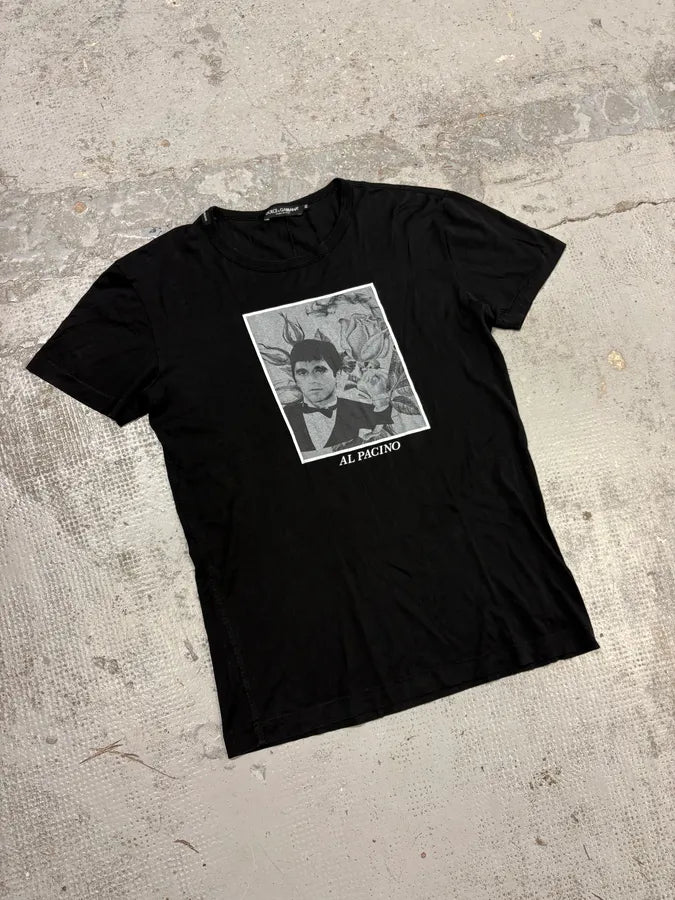 2000s Dolce & Gabbana Black Al Pacino T-Shirt DjueDyZ 3