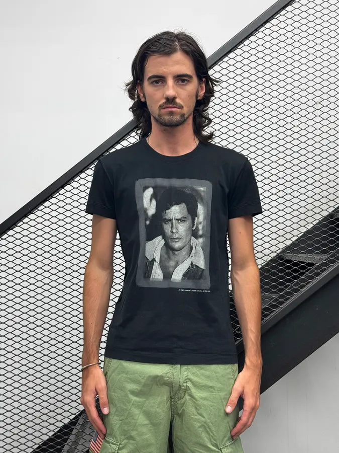2000s Dolce & Gabbana Black Alain Delon Portrait T-Shirt TEpmRDp 2