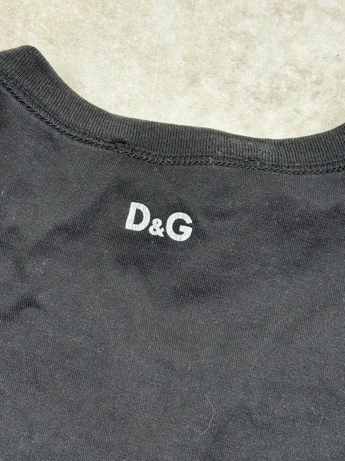 2000s Dolce & Gabbana Black Alain Delon Portrait T-Shirt TEpmRDp 8