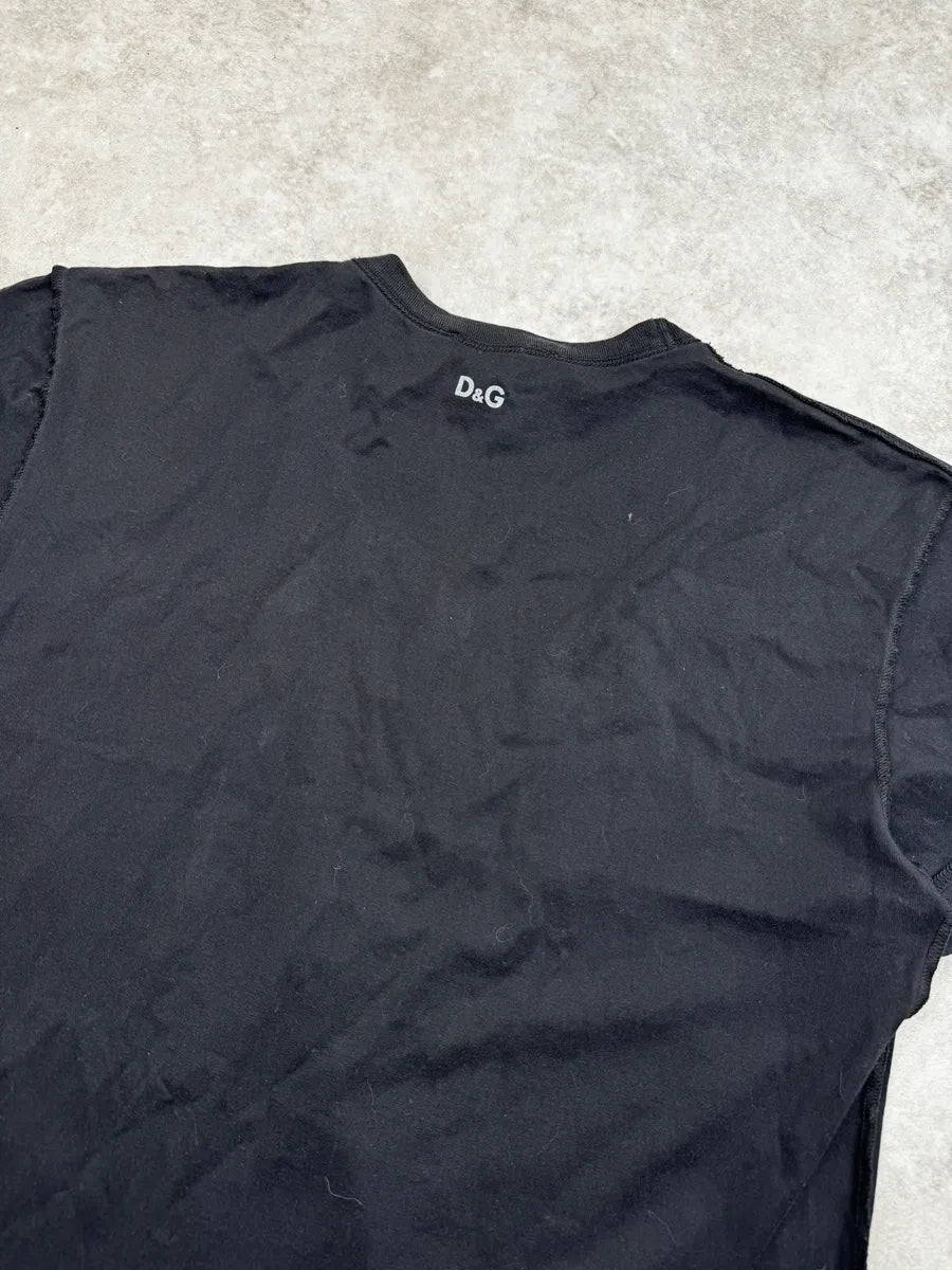 2000s Dolce & Gabbana Black Alain Delon Portrait T-Shirt TEpmRDp 5