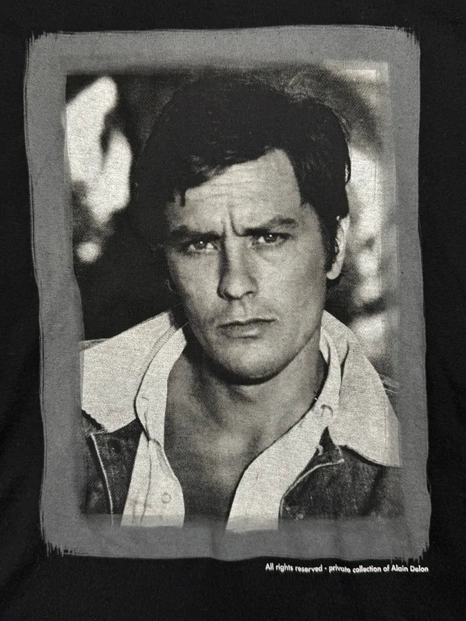 2000s Dolce & Gabbana Black Alain Delon Portrait T-Shirt TEpmRDp 6