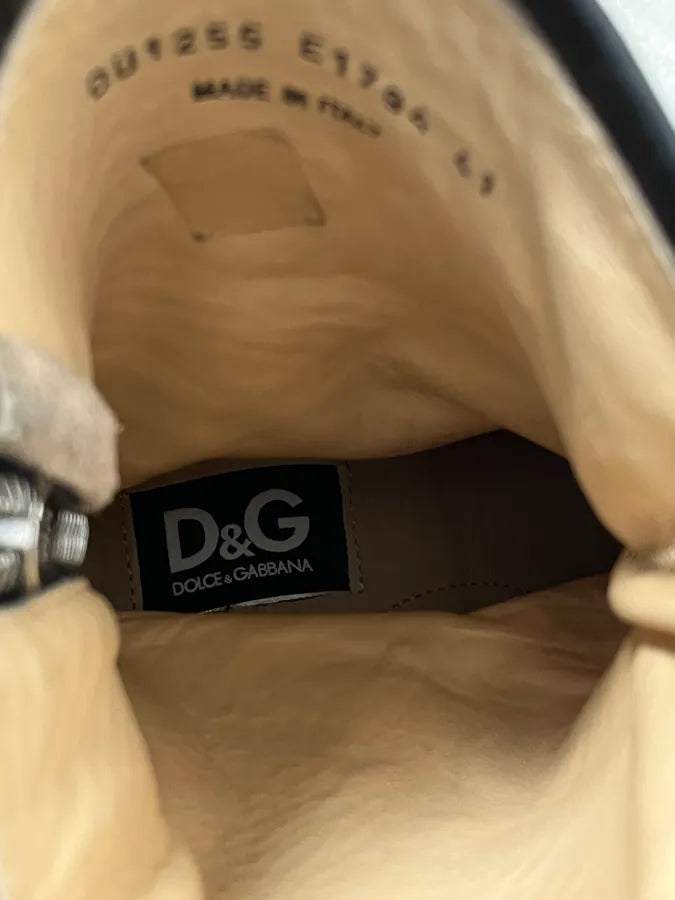 2000s Dolce & Gabbana Black Buckle Leather Boots OwdUJAJ 10