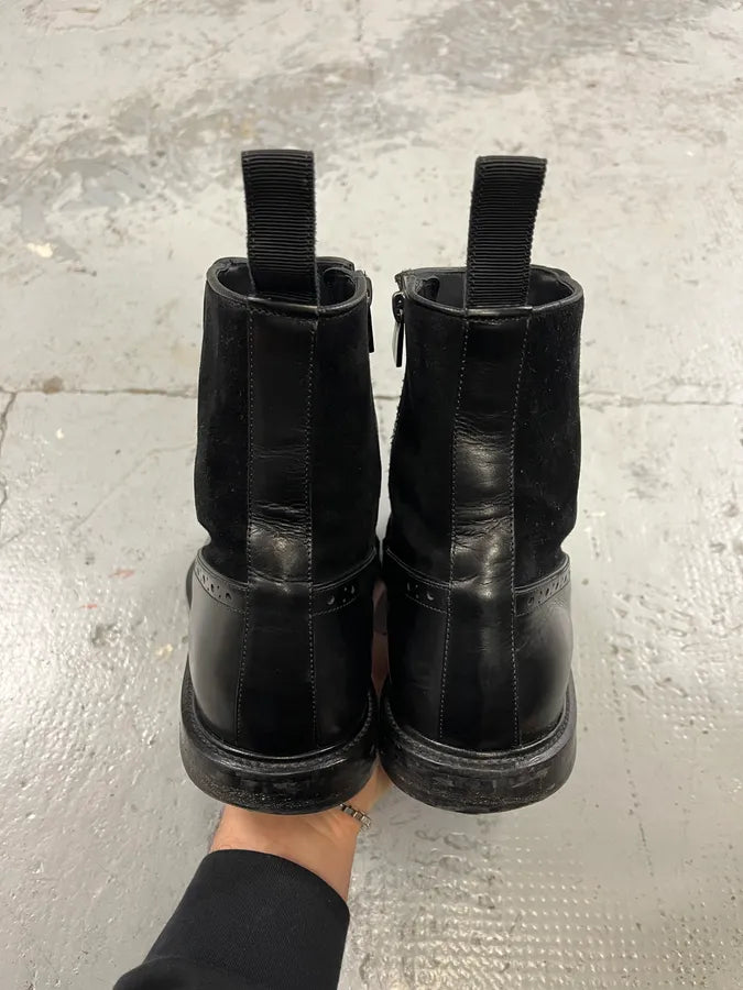 2000s Dolce & Gabbana Black Buttoned Leather Boots vFIalrU 6