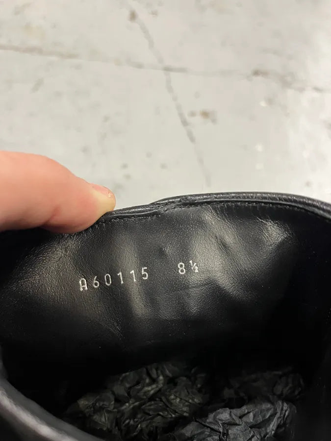 2000s Dolce & Gabbana Black Buttoned Leather Boots vFIalrU 9