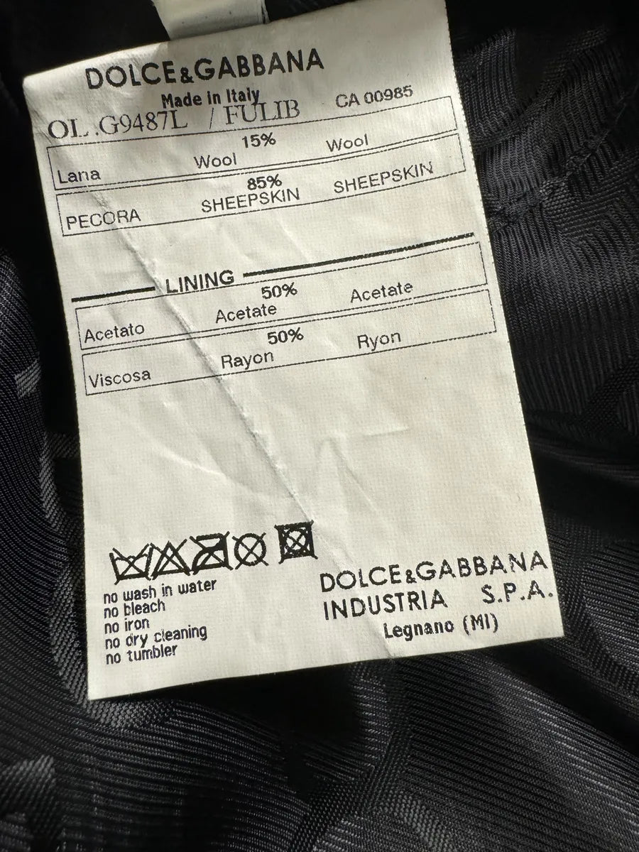 2000s Dolce & Gabbana Black Buttoned Leather Jacket pXHHCYj 6