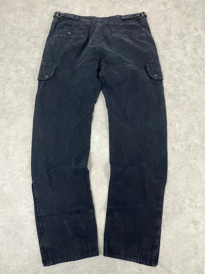 2000s Dolce & Gabbana Black Cargo Buttoned Pants xbYnLpo 6