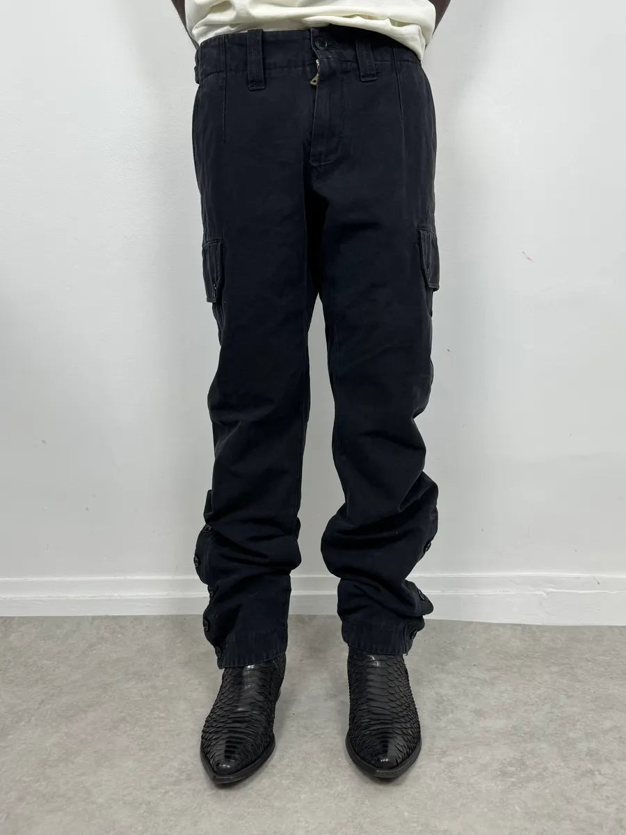 2000s Dolce & Gabbana Black Cargo Buttoned Pants xbYnLpo 1