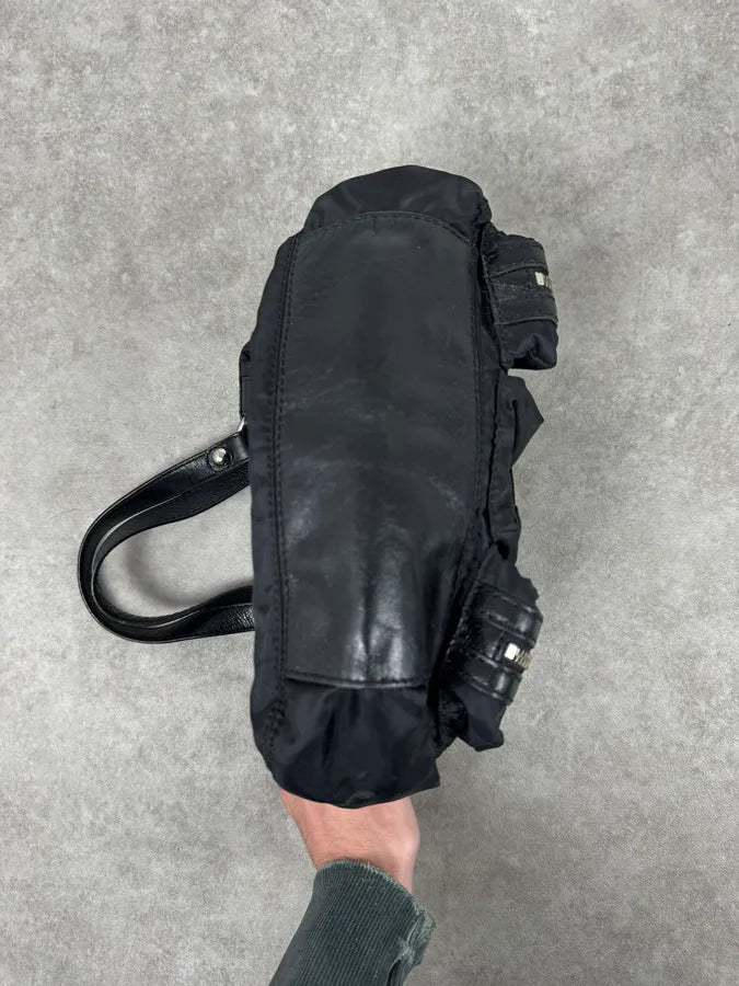 2000s Dolce & Gabbana Black Cargo Zip Handle Bag tGzkiNl 8