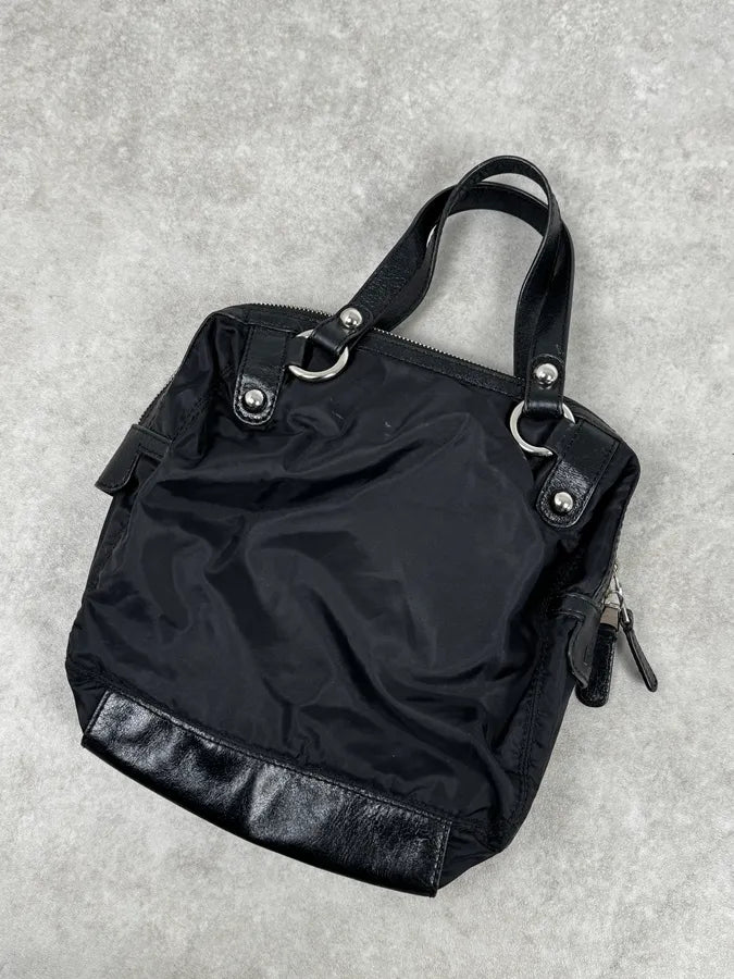 2000s Dolce & Gabbana Black Cargo Zip Handle Bag tGzkiNl 5