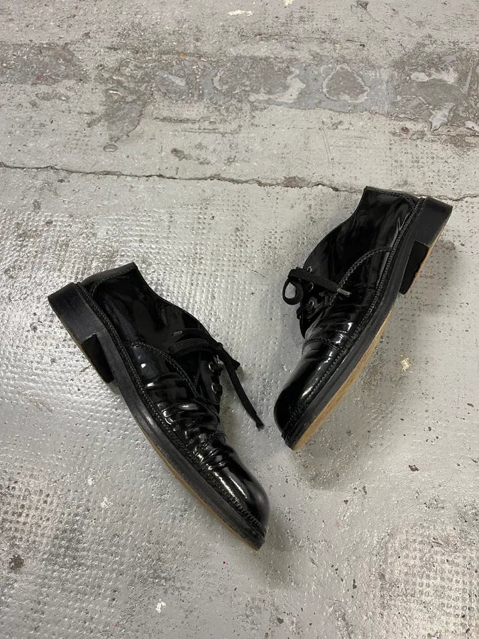 2000s Dolce & Gabbana Black Class Leather Derbies ufSiolb 1