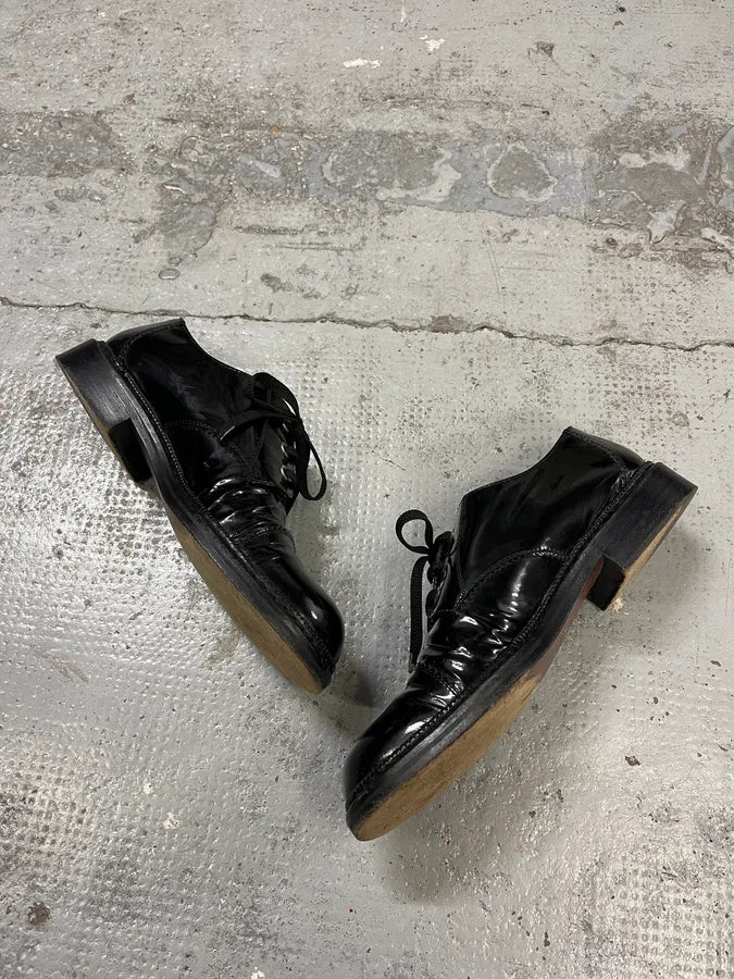 2000s Dolce & Gabbana Black Class Leather Derbies ufSiolb 2